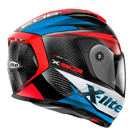 HELM X-LITE X-903 ULTRA CARBON NOBILES N-COM BLAU / ROT