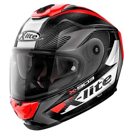 CASCO X-LITE X-903 NOBILES ULTRA CARBONO N-COM NEGRO / ROJO