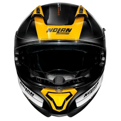CASCO NOLAN N87 PLUS DISTINCTIVE N-COM NEGRO / AMARILLO 2