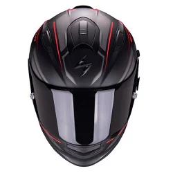 CASCO SCORPION EXO-510 AIR FERRUM NEGRO MATE / PLATA / ROJO 2