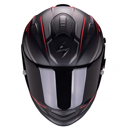 HELM SCORPION EXO-510 AIR FERRUM SCHWARZ MATT / SILBER / ROT