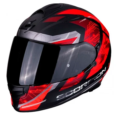 HELM SCORPION EXO-510 LUFT CLARUS MATT SCHWARZ / ROT