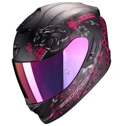 CASCO SCORPION EXO-1400 AIR TOA MATE NEGRO / ROSADO