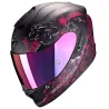 CASCO SCORPION EXO-1400 AIR TOA MATE NEGRO / ROSADO