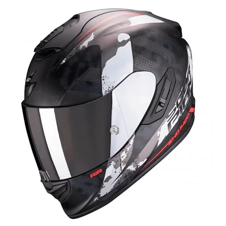 HELM SCORPION EXO-1400 LUFT 2000 SCHWARZ MATT / ROT