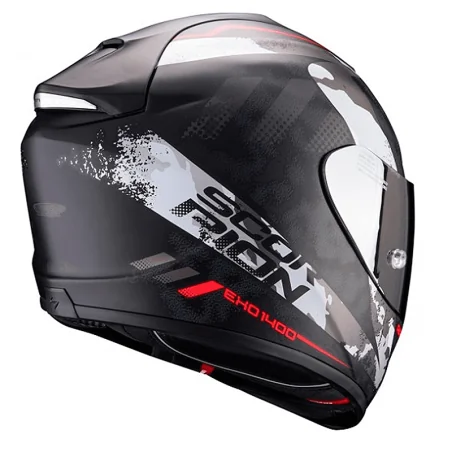 HELM SCORPION EXO-1400 LUFT 2000 SCHWARZ MATT / ROT