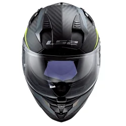 HELM LS2 FF327 CARBON-HERAUSFORDERUNG CARBON-DROHNE / H-V GELB 2