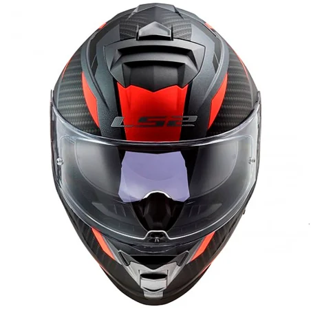 CASCO LS2 FF800 TORMENTA RACER MATE TITANIO / NARANJA FLUOR