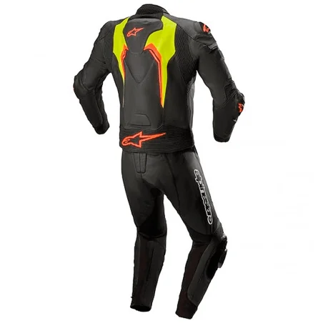 MONO ALPINESTARS MOTEGI V3 NEGRO / AMARILLO FLUO / ROJO FLUO