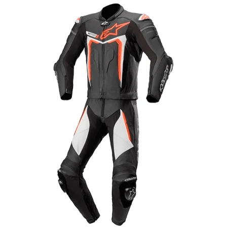 MONO ALPINESTARS MOTEGI V3 NEGRO / ROJO FLUO / BLANCO