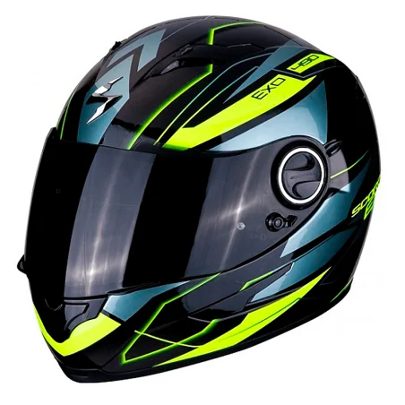 CASCO SCORPION EXO-490 NOVA NEGRO /AMARILLO NEON