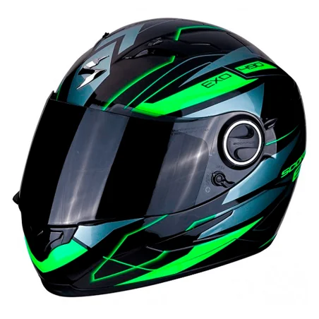 CASCO SCORPION EXO-490 NOVA NEGRO / VERDE