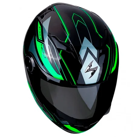 CASCO SCORPION EXO-490 NOVA NEGRO / VERDE