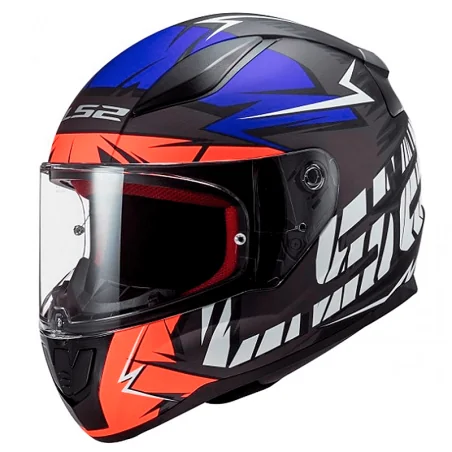 CASCO LS2 FF353 RAPID CROMO MATE NARANJA FRUOR / AZUL