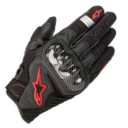 HANDSCHUHE ALPINESTARS SMX-1 AIR V2 SCHWARZ / ROT FLUOR