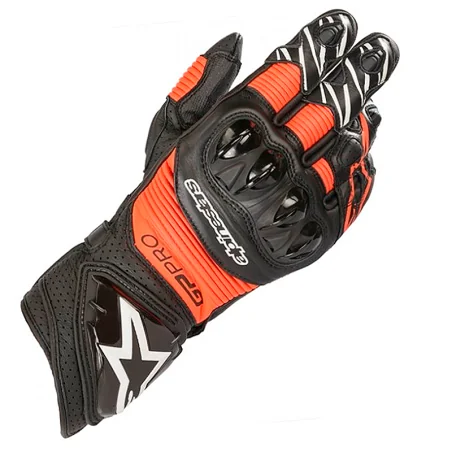 GUANTES ALPINESTARS GP PRO R3 NEGRO / ROJO FLUOR