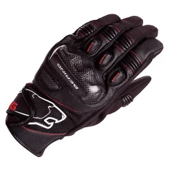 HANDSCHUHE BERING SCHWARZ / ROT DEREK