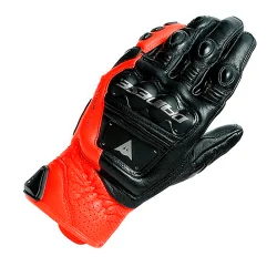 GUANTES DAINESE 4 STROKE 2 NEGRO / FLUOR-ROJO