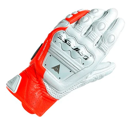 GUANTES DAINESE 4 STROKE 2 BLANCO / ROJO FUOR