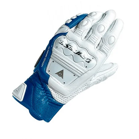GUANTES DAINESE 4 STROKE 2 BLANCO / AZUL CLARO