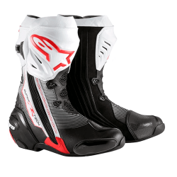 STIEFEL ALPINESTARS SUPERTECH-R SCHWARZ / ROT / WEISS