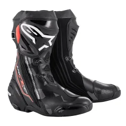 STIEFEL ALPINESTARS SUPERTECH-R SCHWARZ / DUNKELGRAU / ROT FUOR