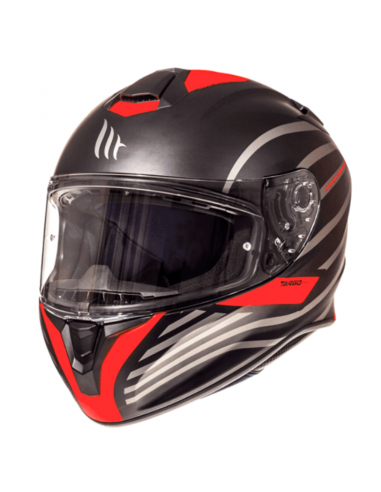 Helm MT Targo Doppler rot schwarz