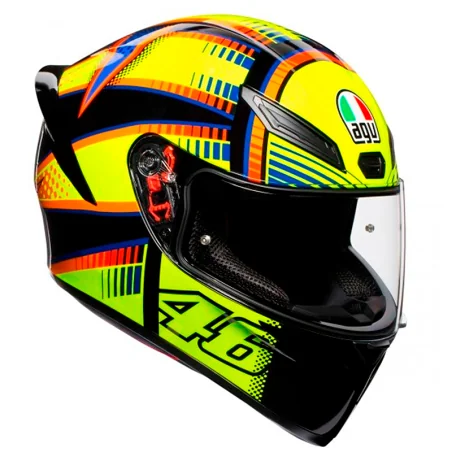 CASCO AGV K-1 ROSSI SOLELUNA 2015