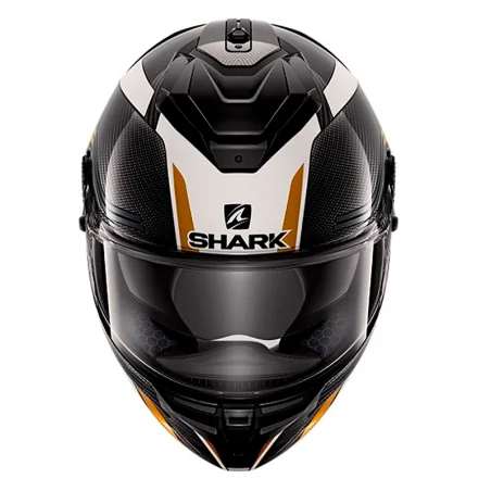 CASCO SHARK SPARTAN GT CARBON TRACKER CARBONO / VERDE / ORO