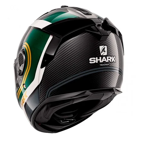 CASCO SHARK SPARTAN GT CARBON TRACKER CARBONO / VERDE / ORO