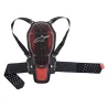 PROTECCION ALPINESTARS NUCLEON KR-1 CELDA HUMO TRANSPARENTE / ROJO / NEGRO