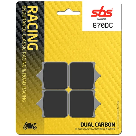 Pastillas de freno SBS P870-DC DUAL CARBON