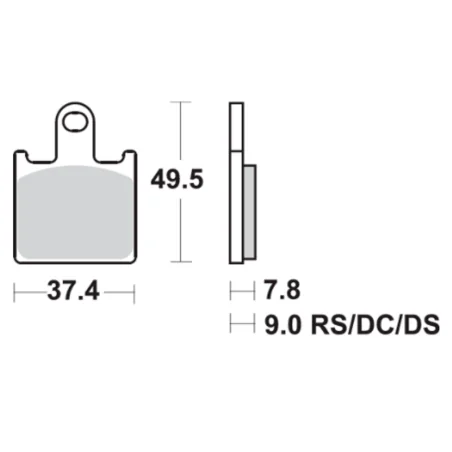 Pastillas de freno SBS 838-RST SINTER